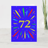 72e 'Birthday Explosion'-Kaart Kaart (Voorkant)