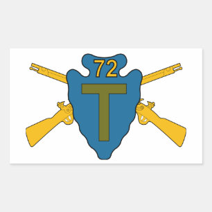 72e Infanteriebrigade-team Rechthoekige Sticker