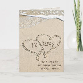 72e Jubileum Beach Hearts Kaart