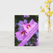 72e Jubileum bewerkbaar Kaart (Gele Bloem)