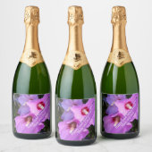 72e Jubileum bewerkbaar Sparkling Wijnetiket (Flessen)