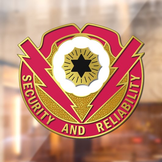 72e Ordnance Brigade Crest Window Cling Raamsticker (Vel 2)