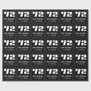 72e verjaardag: Art Deco Geïnspireerde look "72" e Cadeaupapier