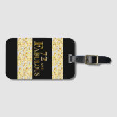 72e verjaardag bagagelabel (Voorkant (horizontaal))