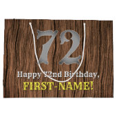 72e verjaardag: Country Western geïnspireerd uiter Groot Cadeauzakje (Achterkant)