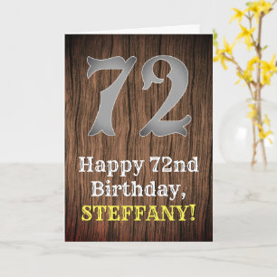 72e verjaardag: Country Western geïnspireerd uiter Kaart