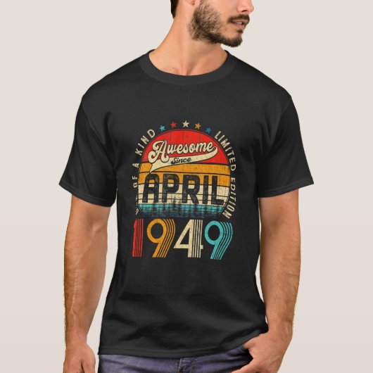 72e verjaardag decoratie april 1949 Mannen Vrouwen T-shirt (Voorkant)