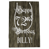 72e verjaardag: Fancy, Faux Hood Kijk + Aangepaste Medium Cadeauzakje (Voorkant)