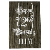 72e verjaardag: Fancy, Faux Hood Kijk + Aangepaste Medium Cadeauzakje (Achterkant)