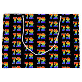 72e verjaardag: Fun Rainbow Event Nummer 72 Patroo Groot Cadeauzakje (Voorkant)