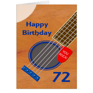 72e verjaardag gitaarspeler Birthday