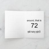 72e verjaardag kaart (Binnen)