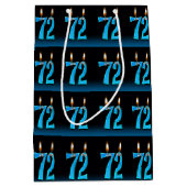 72e verjaardag met oogbalkaarsen medium cadeauzakje (Voorkant)