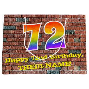 72e verjaardag: Plezier, op graffiti geïnspireerde Groot Cadeauzakje