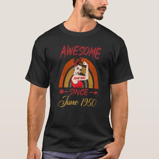 72e verjaardag Queen Geweldige sinds juni 1950 Rai T-shirt (Voorkant)