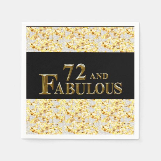 72e verjaardag servet (Voorkant)