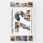 72e verjaardagsfeest Nummer 72 fotocollage Spandoek (Verticaal)