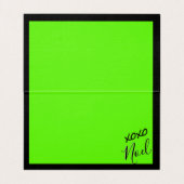 72marketing Bedankt lime groene zwarte kaarten (Binnenkant ongevouwen)