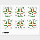 72marketing Ierse Italiaanse tickers Vierkante Sticker (Vel)