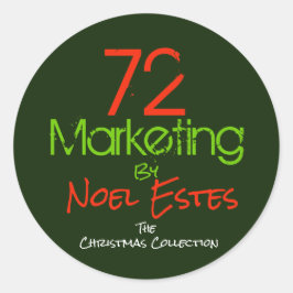 72Marketing logo sticker Kerst collectie