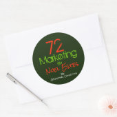 72Marketing logo sticker Kerst collectie (Envelop)