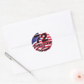 72marketing logo sticker label Amerikaanse vlag US (Envelop)