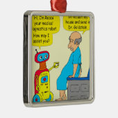 731 medische diagnostiek robot cartoon metalen ornament (Rechts)
