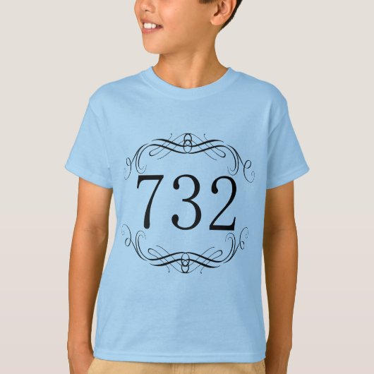 732 Netnummer T-shirt (Voorkant)