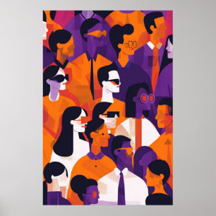 733 Urban Mosaic Alledaagse helden Poster