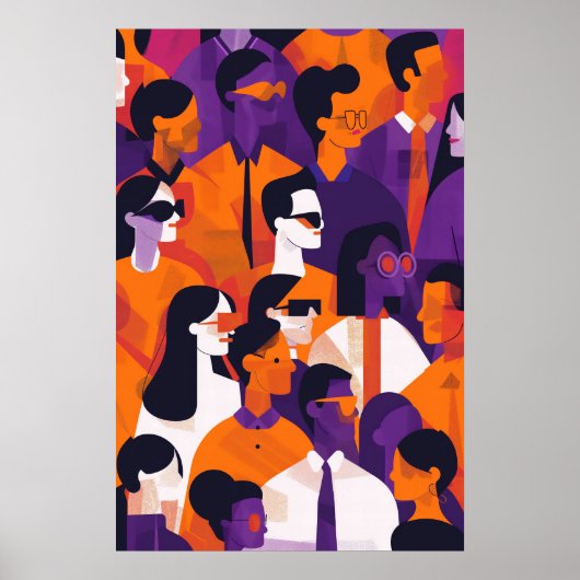 733 Urban Mosaic Alledaagse helden Poster (Voorkant)