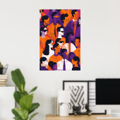 733 Urban Mosaic Alledaagse helden Poster (Thuiskantoor)