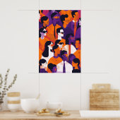 733 Urban Mosaic Alledaagse helden Poster (Keuken)