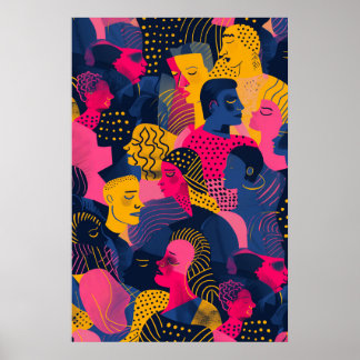 736 Urban Mosaic Alledaagse helden Poster