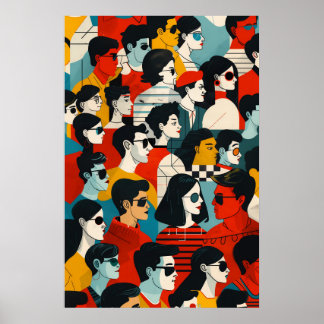 737 Urban Mosaic Alledaagse helden Poster