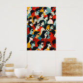 737 Urban Mosaic Alledaagse helden Poster (Keuken)