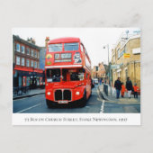 73 Bus Stoke Newington Church St N16 in 1997 Briefkaart (Voorkant)