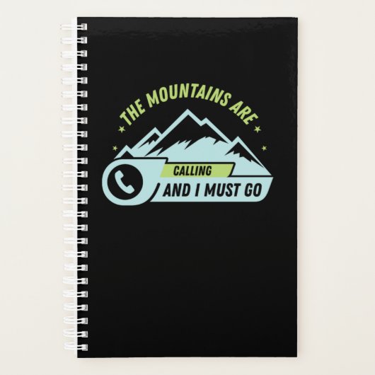 73.De bergen trekken en ik moet gaan Planner (Voorkant)