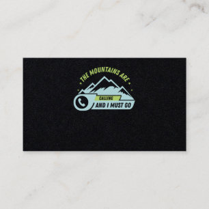 73.De bergen trekken en ik moet gaan Visitekaartje