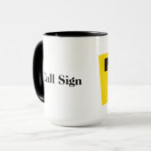 73 de Radio van de Ham Mok past met het Teken van (Voorkant links)