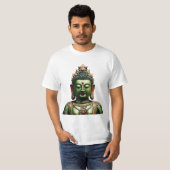 73 Groene Tara - Boeddhistisch Masker T-shirt (Voorkant volledig)