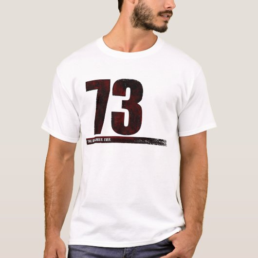 73 - het beste getal t-shirt (Voorkant)