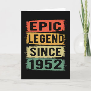 73 jaar oud Bday 1952 Epic Legend 73ste verjaardag Kaart