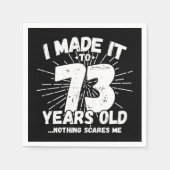 73 Jaar Oud Sarcastisch Meme Grappig 73e Verjaarda Servet (Voorkant)