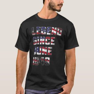 73 jaar oude legering sinds juni 1949 73e verjaard t-shirt