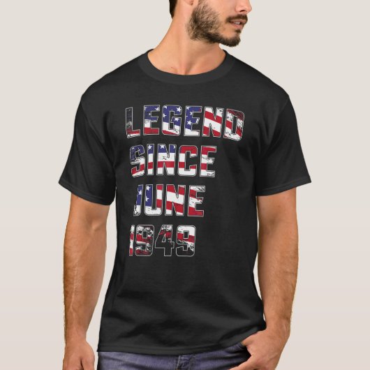 73 jaar oude legering sinds juni 1949 73e verjaard t-shirt (Voorkant)