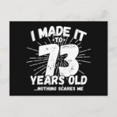 73 Jaar Oude Sarcastische Meme Leuke 73e Verjaarda Briefkaart (Voorkant)