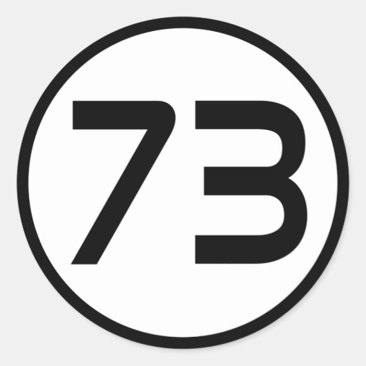 73 RONDE STICKER (Voorkant)