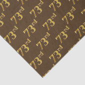 73e (77-derde) gebeurtenis in bruin Faux Gold Tissuepapier (Detail)