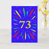 73e 'Birthday Explosion'-Kaart Kaart (Gele Bloem)