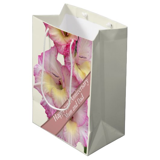 73e Jubileum bewerkbaar Medium Cadeauzakje (Voorkant Gekanteld)